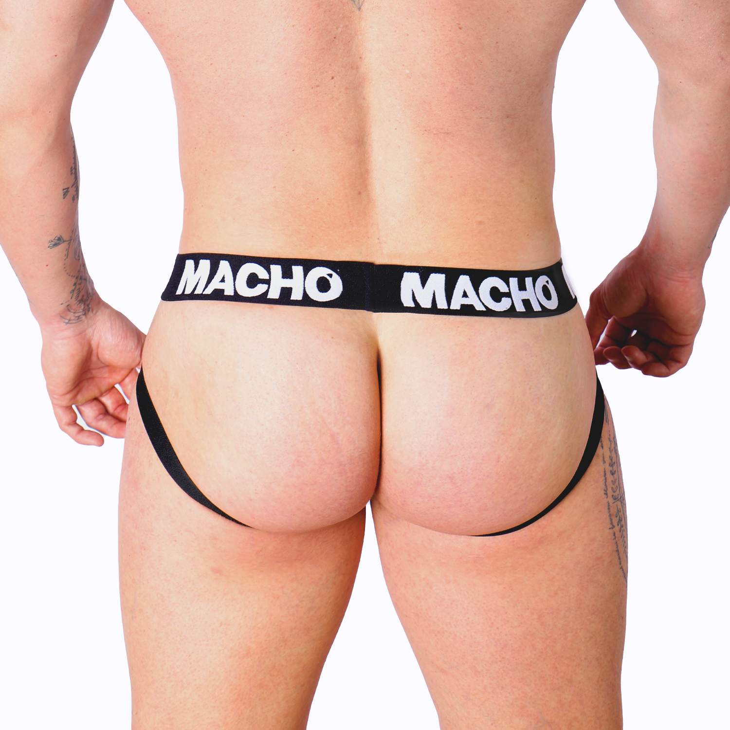 Jockstrap Lycra de Rejilla Blanca – Sujeción y un toque de ingenuidad