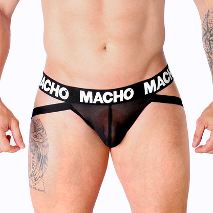 Jockstrap Sport Lycra de Rejilla Negra – Un toque de atrevimiento