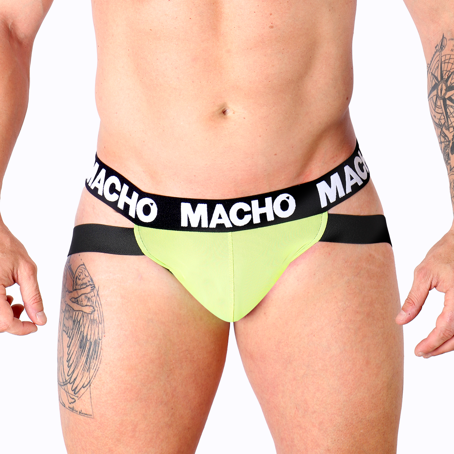 Jockstrap Lycra Amarillo Flúor - Impacto visual, soporte impecable