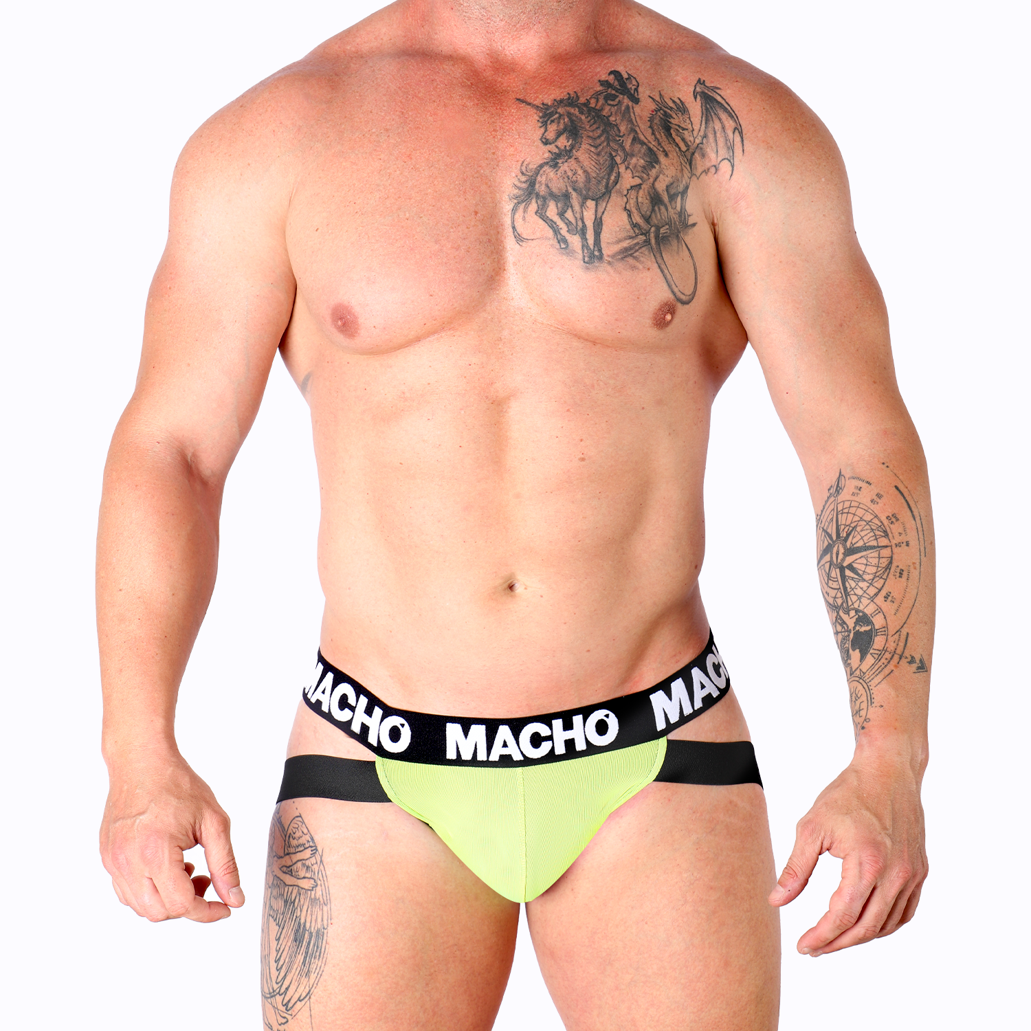 Jockstrap Lycra Amarillo Flúor - Impacto visual, soporte impecable