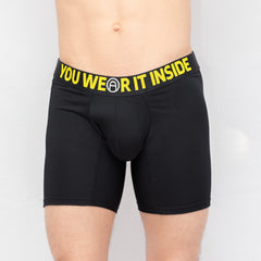 BOXER LARGO YOU WEAR IT  BLACK ( MS140)